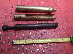 VINTAGE NESTHILL TOOLKIT GREASE GUN COMPATIBLE ROLLS ROYCE ETC BRASS - Picture 1 of 5