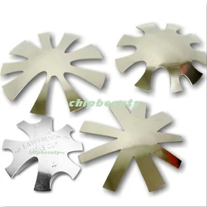 French Acrylic Gel Cutter Tool Pink & White Stainless Steel Shape Cutter Plate - Picture 1 of 6