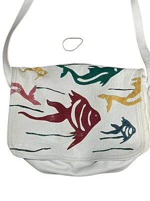 Carlos Falchi Bolso de Hombro Cartera Peces Patchwork Multicolor Foto 1 de 4