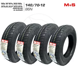 KIT SET 4 COPERTONI GOMME PNEUMATICI PIAGGIO APE POKER 140/70 R12 RADIAL 86N M+S - Foto 1 di 3