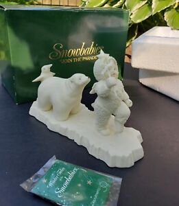 Department Dept 56 Snowbabies Join The Parade Figurine Vtg 1994 Retired w/Box