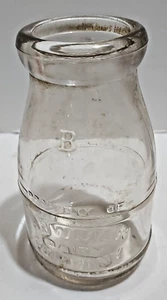 Vintage Bowman Dairy Co Chicago ILL IL Milchflasche halbes Pint Illinois 1937 - Bild 1 von 5