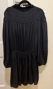 $78 Mustard Seed Smoke Yoke Mini Dress Size L NWT - Picture 1 of 10