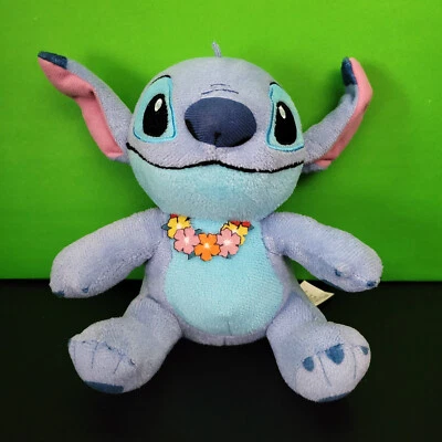 Disney Stitch 7” Lilo & Stitch Plush Hawaiian Hula Lei Stuffed Animal - Image 1 of 3