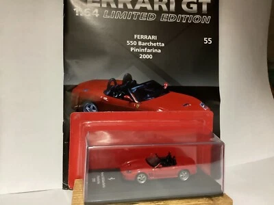 FERRARI  550 Barchetta Pininfarina 2000 1/64 die-cast + BOOKLET  Limited edition - Immagine 1 di 4