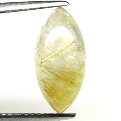 Quartz rutile en marquise cabochon de 4,96Cts - Imagen 1 de 3