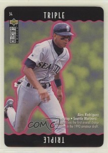 1996 Upper Deck Collector's Choice You Make the Play Alex Rodriguez (Triple)