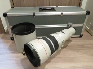 CANON EF 600mm F4 L USM with case used item from japan - Picture 1 of 5