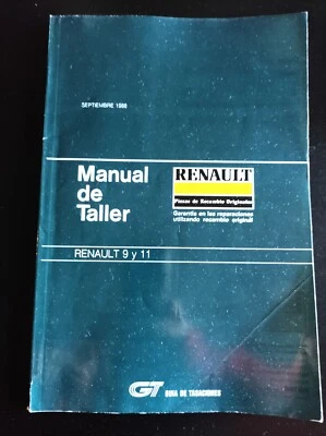 Manual de taller Renault 9 y 11 de 1988. GT Guía de Tasaciones EINSA - Imagen 1 de 4