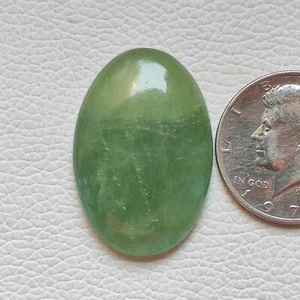 Natural green aquamarine cabochon good quality aquamarine loose gemstone R13466 - Picture 1 of 5