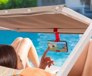 π Sunbracket β Supporto Smartphone per Lettino Mare Spiaggia Relax Estate - Foto 1 di 11