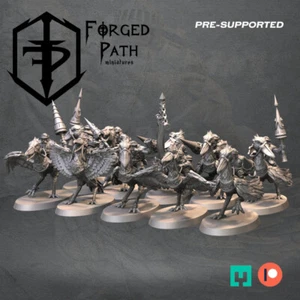 Dwarf Shoebill Riders, Dwarves Fantasy Wargaming Lance Cavalry Unit Miniatures - Picture 1 of 5