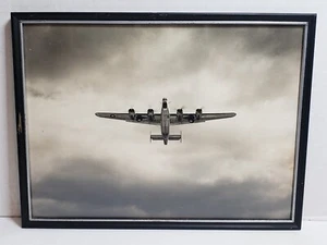 Vintage Photo U.S. Army Air Corps B-24 Liberator Bomber Taking Off WWII Framed - Picture 1 of 24