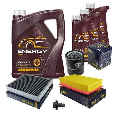 SCT Inspektionspaket 8 L MANNOL Energy 5W-30 für Ford Focus II Turnier DA_ 1.8 - Bild 1 von 4