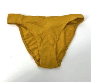 Victoria's Secret PINK NWT Cotton String Bikini Panties Gold Crossover Logo XS - Picture 1 of 7