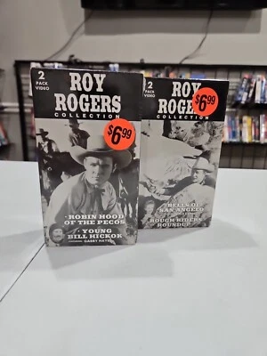 2 Different-Roy Rogers Collection Young Bill Hickok Robin Hood of the Pecos VHS - Image 1 of 3