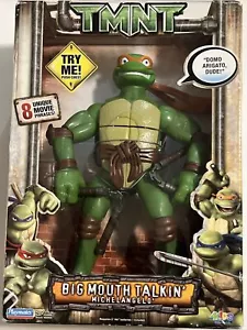 TMNT Ninja Turtles - LARGE MIKE TALKING POSEABLE FIGURE 12" 30cm 8 Phrases - Picture 1 of 5