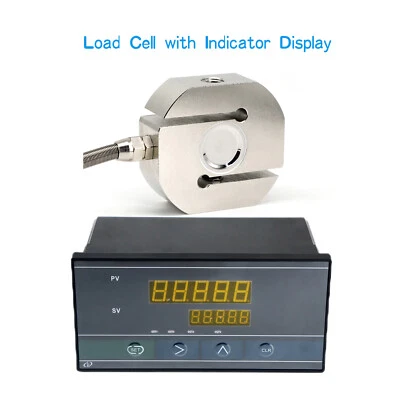 Load Cell Sensor with Indicator Display Peak Hold Alarm Value Set Relay Outputs - Image 1 of 4