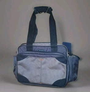 Eddie Bauer Travel Carry On Bag Taupe with Black Trim Bottle Holders Pockets - Picture 1 of 19