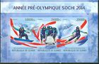 GUINEA 2013 SOCHI 2014 WINTER OLYMPIC GAMES SHEET IMPERF