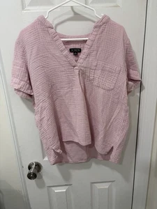 J.Crew - Damen - Bluse - Größe M - rosa - 100% Baumwolle - Bild 1 von 4