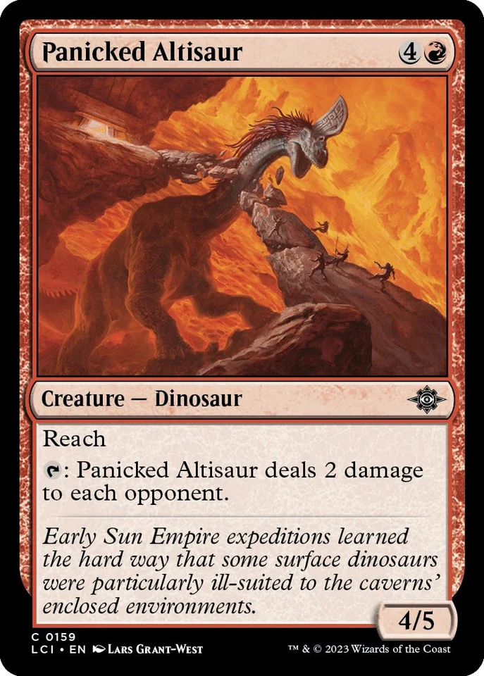 Panicked Altisaur - 159 / English / Lightly Played - Image 1 of 1
