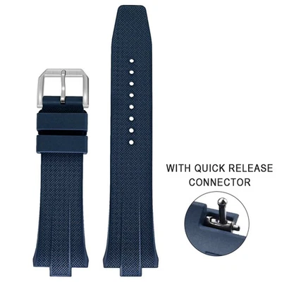 For Citizen NJ0150 NJ0151 replacement Strap FKM Watch Strap Convex Interface 9MM - Image 1 of 4