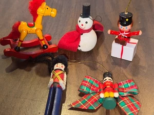 Vintage Weihnachtsschmuck aus Holz 40 - Bild 1 von 8