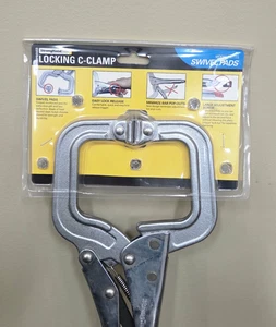 Verriegelbare Schraubzwinge 11" DREHBARE PADS, starke Handwerkzeuge, Pr115S - Bild 1 von 3