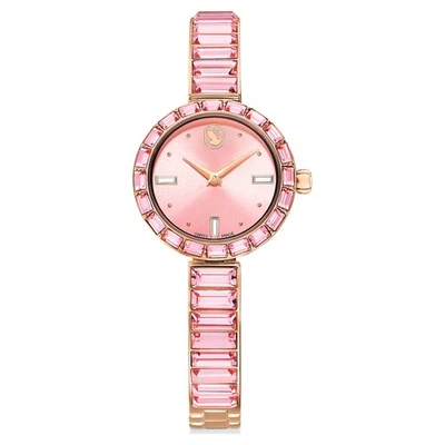 Swarovski Matrix Bangle Watch, Crystal Bracelet, Pink, Rose Gold-Tone 5679890 - Image 1 of 4