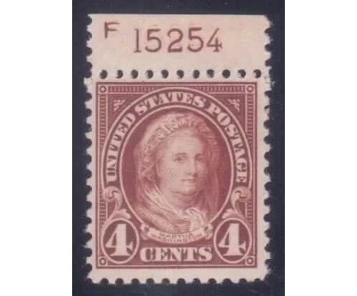 556 - 4¢ Fourth Bureau (Flat Plate Printing) Plate Number Single F-VF NH CV $35 - Image 1 of 1