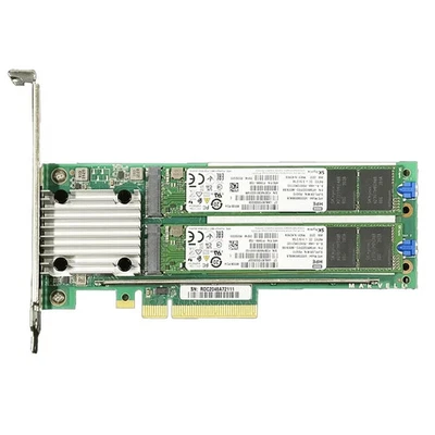 HPE NS204i-p w/ 2x M.2 NVMe 480GB RAID SSD PCIe AIC OS Boot Device P12965-B21 - Image 1 of 4