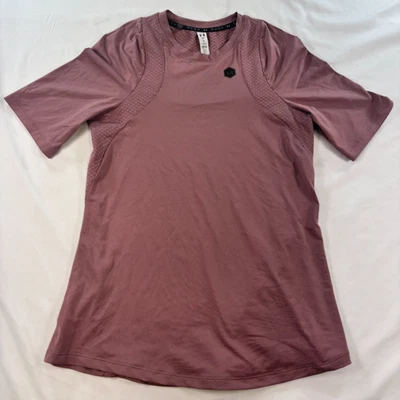 Under Armour 衬衫 Rush 女式小号大提琴 Heat Gear 薰衣草压缩版型 — 第 1/4 张图片