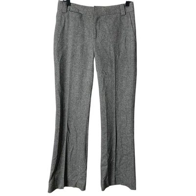 Club Monaco Pants Womens Size 4 Wool Black Gray Herringbone  - Image 1 of 4