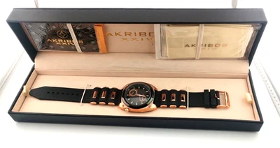 Reloj Hombre Akribos Edición Limitada XXIV Modelo #AK310 Tono Cobre, Nuevo En Caja Foto 1 de 4