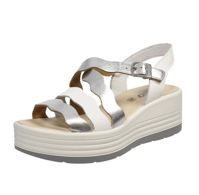 Igi & Co Clea - Sandali In Pelle Con Zeppa Argento - Taglia 36 [22.5cm] Scarpe - Immagine 1 di 3