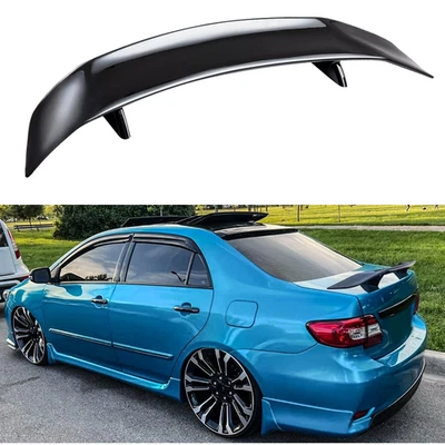 Glossy Black 46" Car Rear Trunk Spoiler Lip Wing Racing For Toyota Corolla Sedan Foto 1 de 4