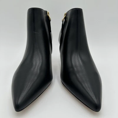 Botines Lauren Ralph Lauren Mujer Lizie 80 Cuero Negro Punta Tacón 8.5B Foto 1 de 4