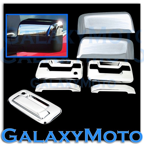 GalaxyMoto Chrome Mirror & Door Handle Kit For 04-08 Ford F150 – No Keypad, No Keyhole, Tailgate Cover