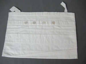 Handmade Sewing Class Project - Vintage - 12" x 17" - White Linen - 178 - Foto 1 di 9
