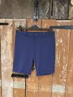Zara Man Shorts Chino Navy Blue Men's Size EUR 42 UK 32 Belt Loops Pockets