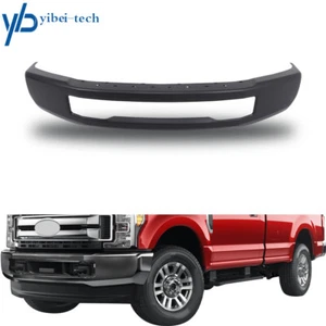 Black Steel Front Bumper Face Bar For 2017-2019 Ford F-250 F-350 Super Duty - Picture 1 of 9