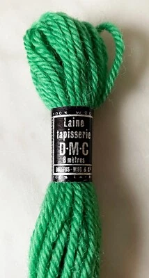 DMC Laine Tapisserie France 100% Wool Tapestry Yarn - 1 Skein Green #7911 - Image 1 of 4