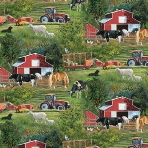Wild Wings Brandt Farm   100% Cotton FABRIC priced by the Yard - Picture 1 of 1