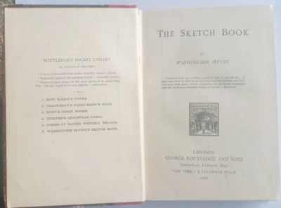 THE SKETCH BOOK by Washington Irving 1886 "Rip van Winkle" "The Legend of Sleepy - image 1 of 4