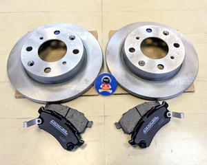 Front Brake Rotors, Pads HONDA ACTY HA3/HA4/HA5/HH3/HH4 1990-1999 - RH LH Set - Picture 1 of 9