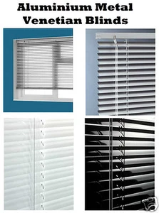 Aluminium Metal Venetian Blinds Trimable Window Blind 25MM Slat Home Office New - Picture 1 of 7