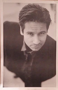 TV POSTER~David Duchovny B/W X-Files Model Pose 23x35" Fox Mulder Full Size Rare - Picture 1 of 1