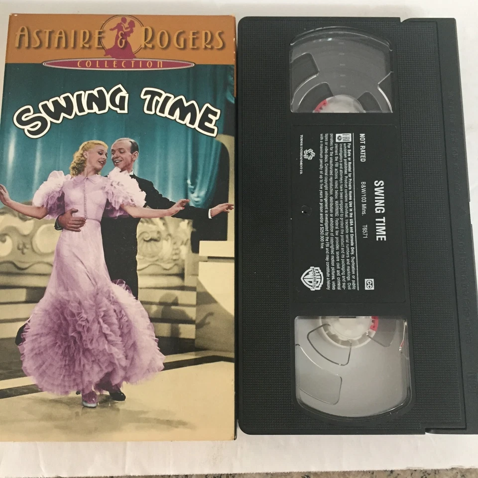 Swing Time VHS Tape:  Ships Same Day With Tracking - Image 1 of 2