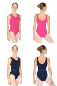 Adult Roch Valley Sheree Exam Cotton Sleeveless Leotard + Belt - Colour/Sizes - Picture 1 of 6